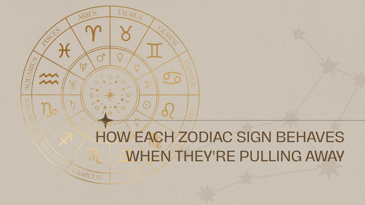 Zodiac signs showing different behaviors when emotionally pulling away from a relationship